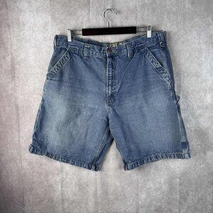 Vintage Berne Men's Blue Cargo Shorts Size 40